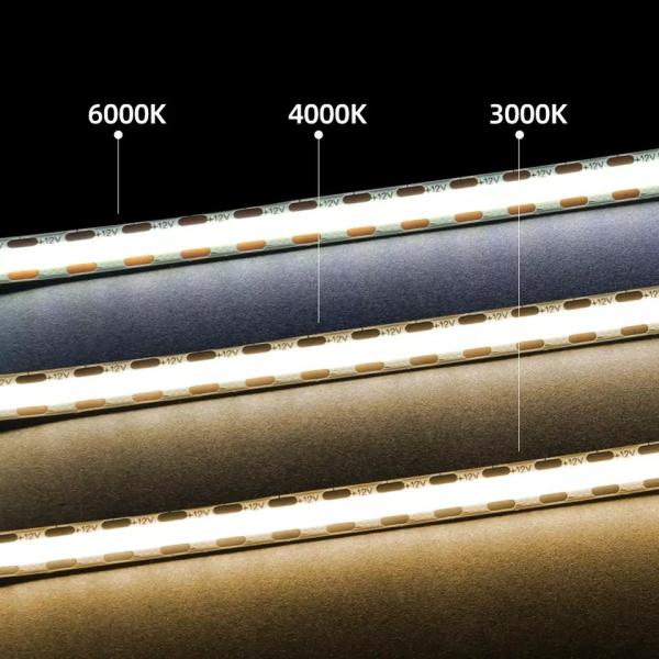 320Leds Flexible LED Strip White/Warm White DC24V 8mm Width Integrated COB LED Light