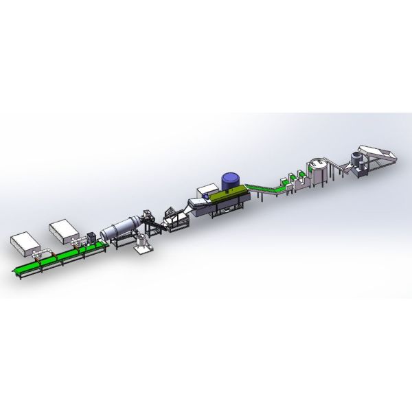 SS304 зажарило машину 200kg/H Chowmein лапши полностью автоматическую