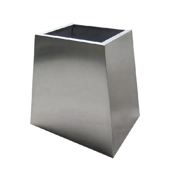 Square rectangular oval shape stainless steel decorative planters flower pots