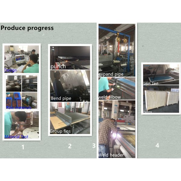 Stainless Steel Coling Coil / Fin And Tube Heat Exchanger for Pollution Gas Recovery System