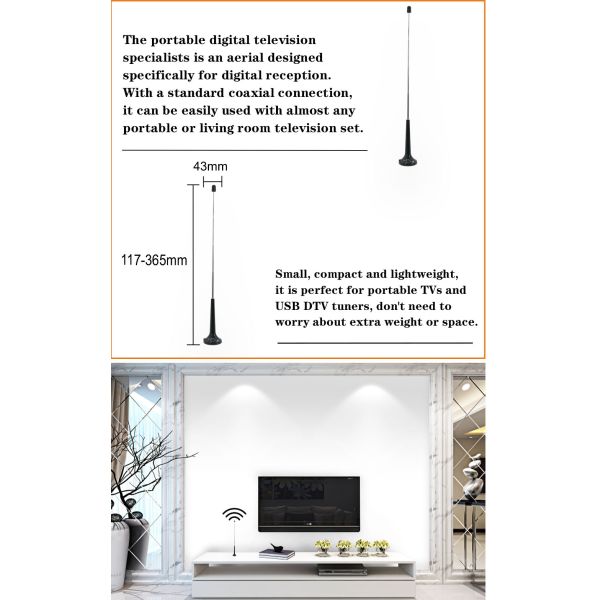 174-240MHz 1.45-1.492GHz / Biii / L-Band Digital HDTV Antenna DAB Tv Aerial