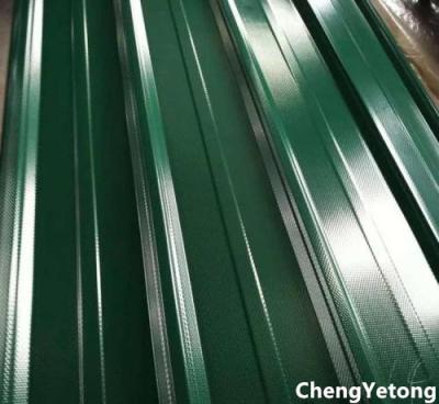 Green Color Coated Roofing Sheets / Precoated Roofing Sheets With Acid / Alkali Resistance
