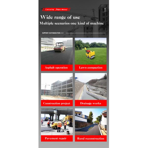 30KN Exciting Force Used Asphalt Roller Vibrator Compactor for Small Road at Affordable