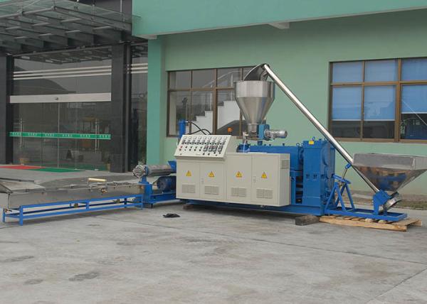 LD-SZ-65 PVC Conical Twin Plastic Recycling Equipment Screw Pelletizing Machine