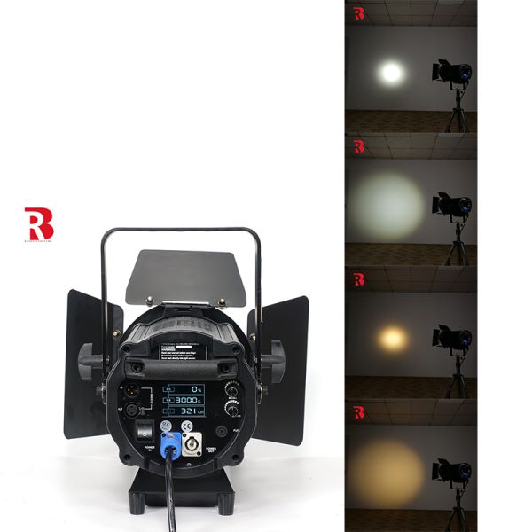600w Bi Color LED Fresnel Spot Light 3000K-6000K Для диджея