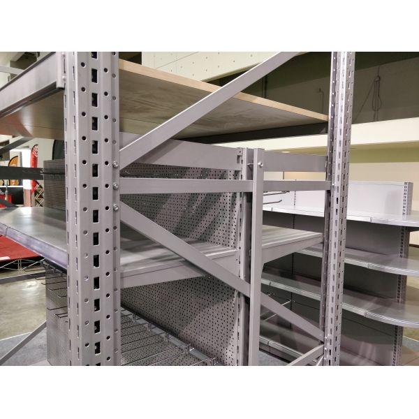 Tegometall Style Supermarket Metal Shelves Two In One Integrated Long Life Spend