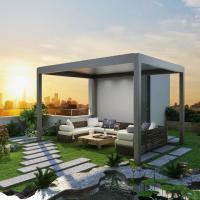 Outdoor garden remote control luxury canopy waterproof rain shuttered roof