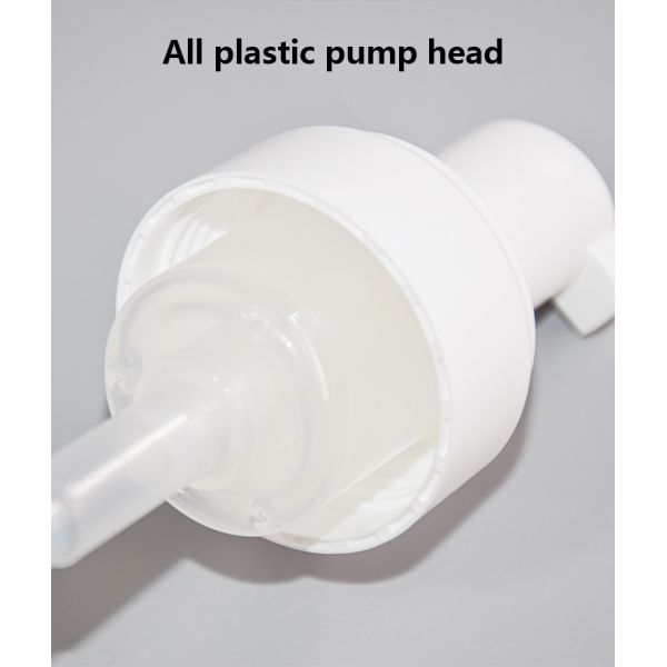 43mm All plastic foamer pump with 200ml and 250ml PE bottle Sustainable green packaging