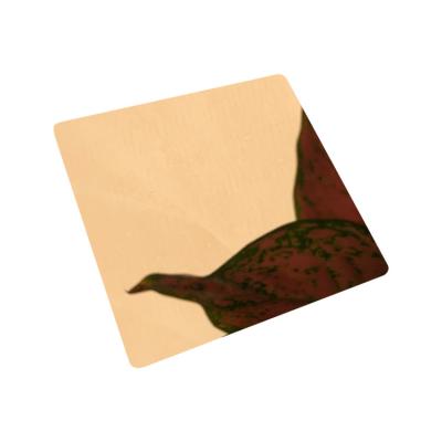 8k Cold Rolled Stainless Steel Sheet 201 0.8*1220*2440 SS Gold Mirror Sheet With Film