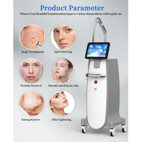 1927nm Thulium Laser Stretch Marks Fractional Co2 Laser Beauty Machine Acne Scar Removal