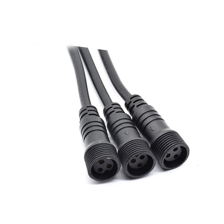 Waterproof Plug M12  Nylon Waterproof Plug Power Cord IP67 2-8P Single Head Soldered at Tail Indoor Outdoor Use