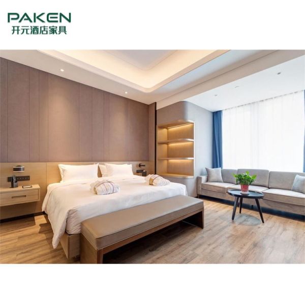 Слоистая мебель спальни стиля гостиницы