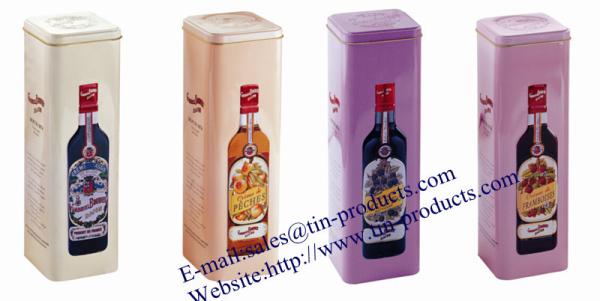 Custom High Quality wine bottle tin packaging , Lovewine bottle packaging  Box from China Metal Packaging Box supplier
