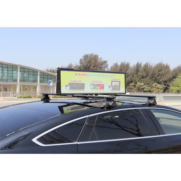 экран СИД цифров знаков рекламы такси 1010*399*109mm верхний