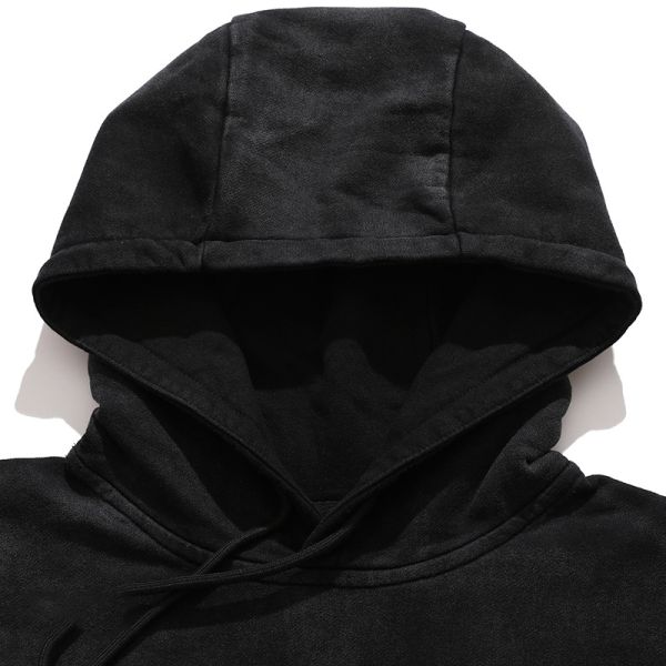 Осень и зима мужская одежда пуловер капюшон тяжелый винтажный стиральный свободный фит