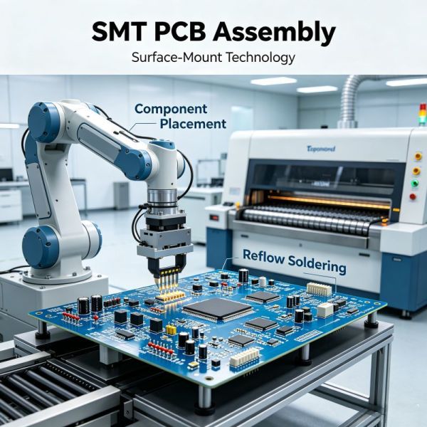 Industrial FR4 Multilayer PCBA ENIG / HASL Surface Finishing