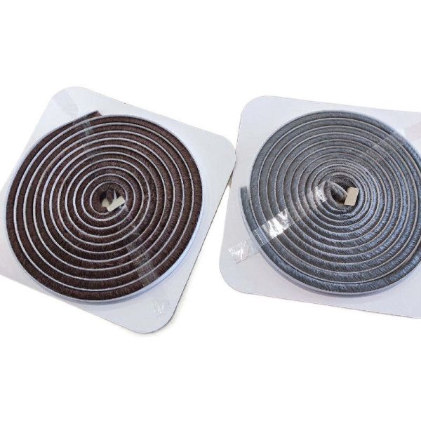 Sliding Window Weather Stripping Brush Seal with Hot Melt Glue Tape and Soundproof Function