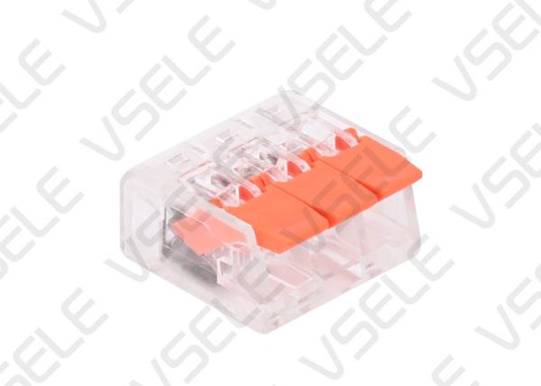 Quick Wire Junction Connector / Fast Wiring Connector Transparent White Body