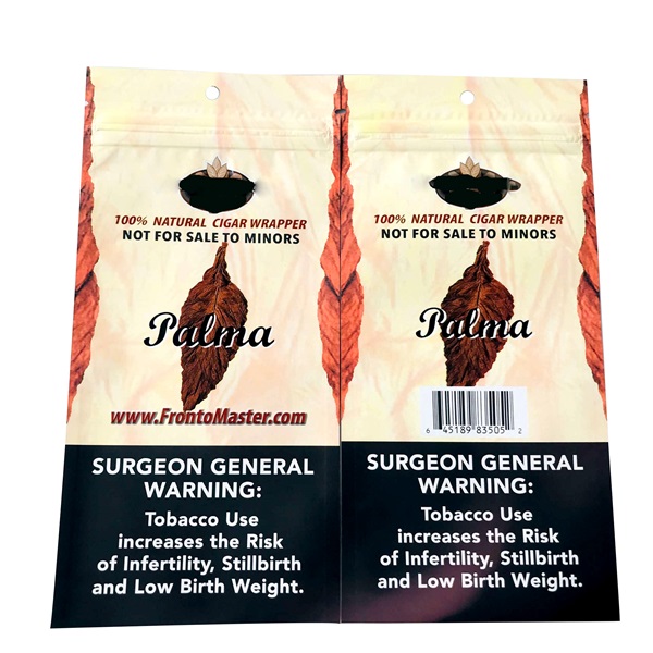 Экологически безопасная упаковка Табачный мешок на заказ Печатный цип 25г 50г