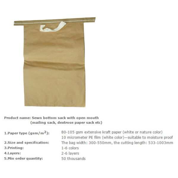 flour packing bag,charcoal packing bag,single pasted bottom paper sacks with open mouth,sewn bottom sack with open mouth
