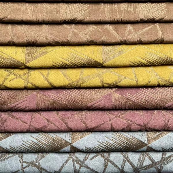 Upholstery Foil Cloth Material Metallic Foil Fabric Living Room Furniture Sofa Textile