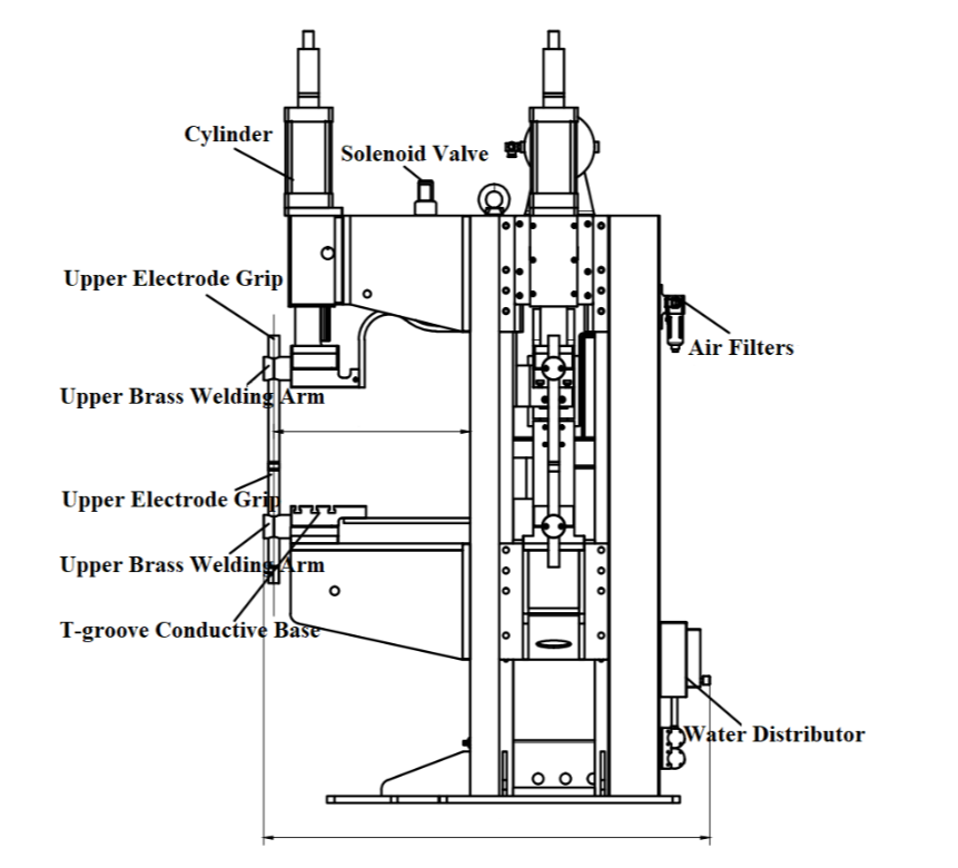 Сварочный аппарат пятна инвертора проекции прессы сопротивления пневматический неподвижный