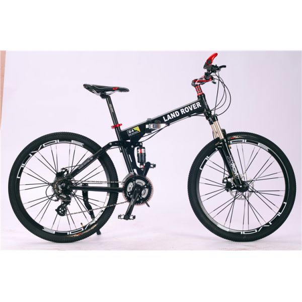High grade customized logo Shimano hydraulic disc brake 27 speed aluminium alloy folding travel mountain bicycle