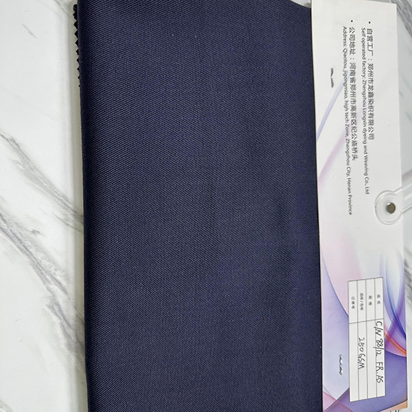 FR Black Fire Retardant Fabric Twill Cotton Woven Plain Oem Fabric