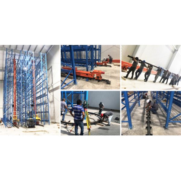 U-Turn Stacker Crane Curve Rail Type S/R Machine ASRS Automatic Storage And Retrieval System