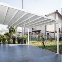 Freestanding 150mm Blade Aluminum Louvered Retractable Patio Roof