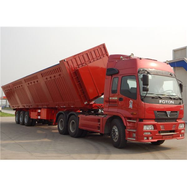 3 axle 40T 40 tons Side Tipper Trailer Hydraulic Cylinder Side Tipper Dump Semitrailer