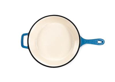 Bandeja de fritada do ferro de Pan Non Stick Enameled Cast do frigideira do ferro fundido de 12 polegadas