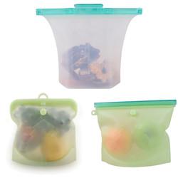 1.5L Sandwich Preservation Silicone Food Pouches Reusable Food Storage Bags