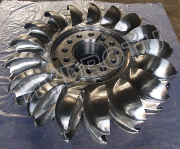 Stainless Steel Pelton Turbine Runner for 80m-1000m Water Head with 0.5MW-20MW Capacity