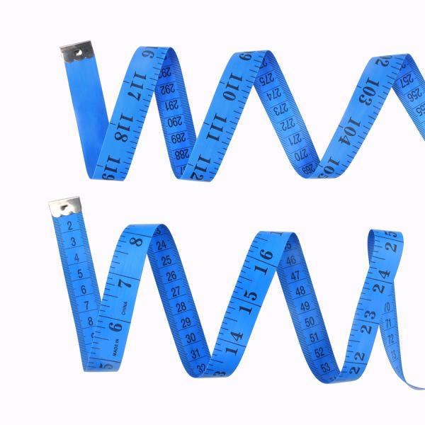 Soft Flexible 120 Inch Measuring Tape Blue For Body Weight Loss Measuring ODM
