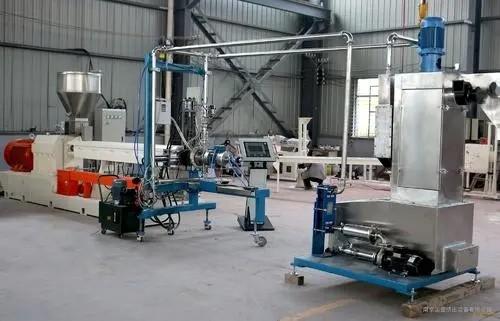 Hot Cutting Plastic Granulator  Extruder Production Line Waste Plastic