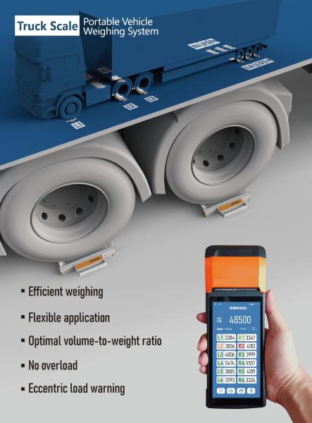 10m X 3m Mobile Truck Scale with Digital Weighing & Solar/Battery Power