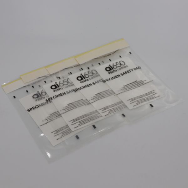 7 Slot Biohazard Specimen Transport Bags Lab Self Adhesive Closure With Pouch