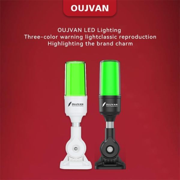 Industrial Signal Tower Light with 3 Colors IP54 Protection and 70000 Hours Lifespan for Machine Status Indication