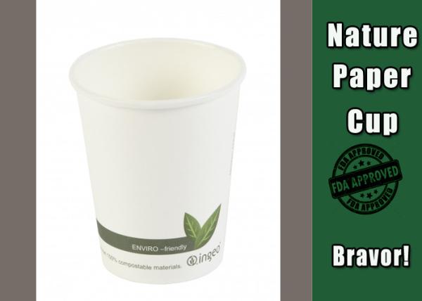 Impervious 8 Oz Hot Paper Cups For , Hot Drink White Plain Eco Paper Cups