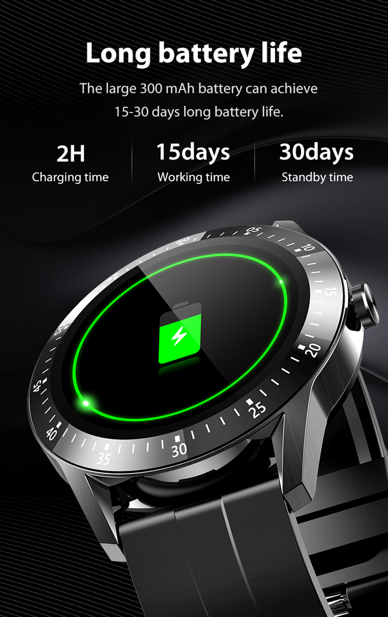 Smartwatch S11 IP67 монитора кровяного давления Falsh 128Mb делает водостойким
