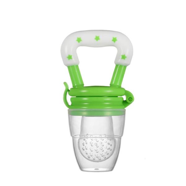 Small Tapered Type Silicone Baby Fruit Pacifier Feeder Small Mouth For Vegetable Bite