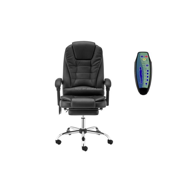 Traditional Design Style Gaming Chair with Heater Function and Synthetic Leather Cover