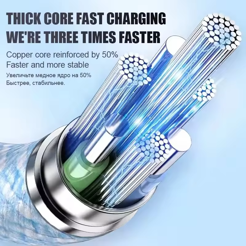 3A Fast Charging Type-C to Type-C Cable For iPhone15 Charger 60W USB-C Charging Cable