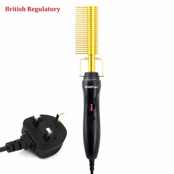 Do Straightener quente do cabelo do agregado familiar o endireitamento elétrico cerâmico do cabelo penteia a ondulação passa aquecido escova