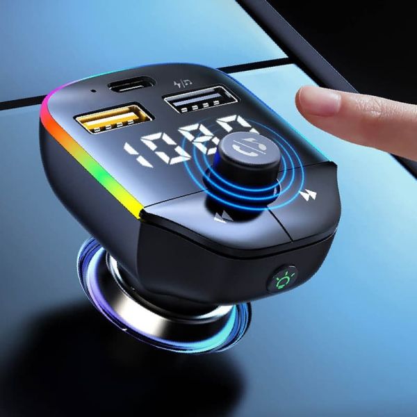 All In One Bluetooth Car Charger And FM Transmitter 87.5 - 108.0Mhz Frequency