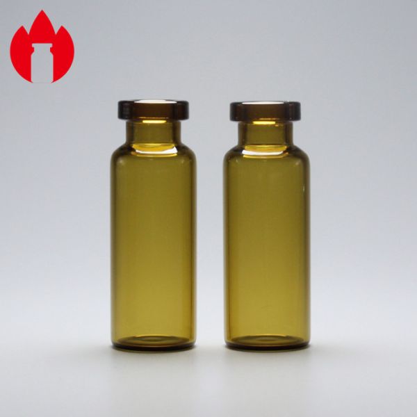 emballage de fiole en verre de Borosilicate de pharmacie de cou de cuir embouti de 4ml Brown bas