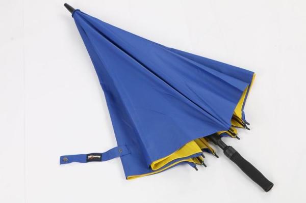 30 Inch Black&Yellow Double Canopy Golf Umbrella With Custom Logo Printing