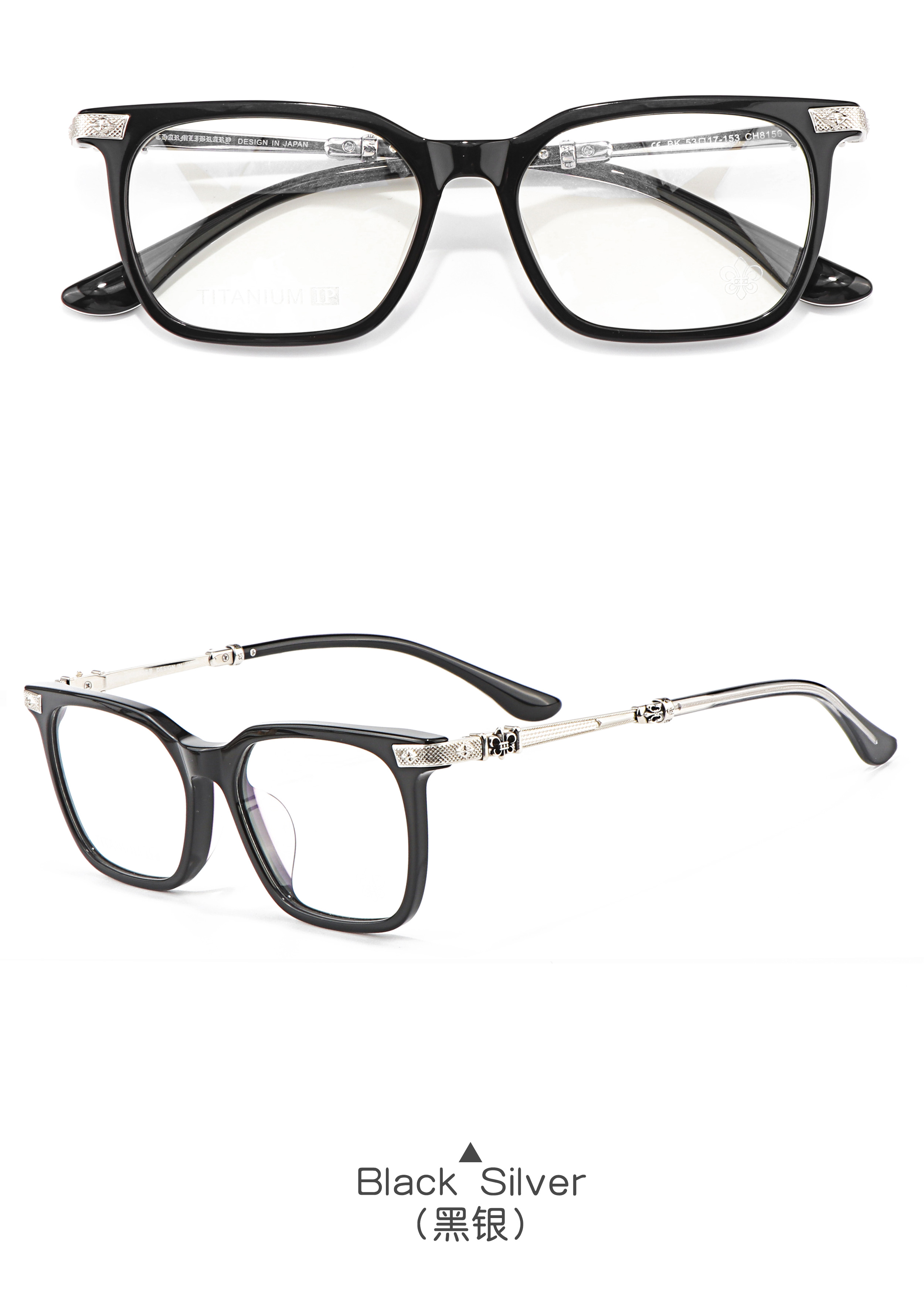 Vintage Large Frame Silver Gray Green Optical Prescription Presbyopia Multi Focus Luxury Brand Stylish Computer Glasses Frames