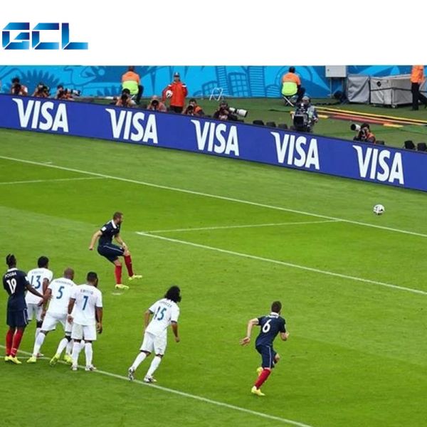 IP65 Waterproof Football Stadium Perimeter LED Advertising Display Screen with High Brightness